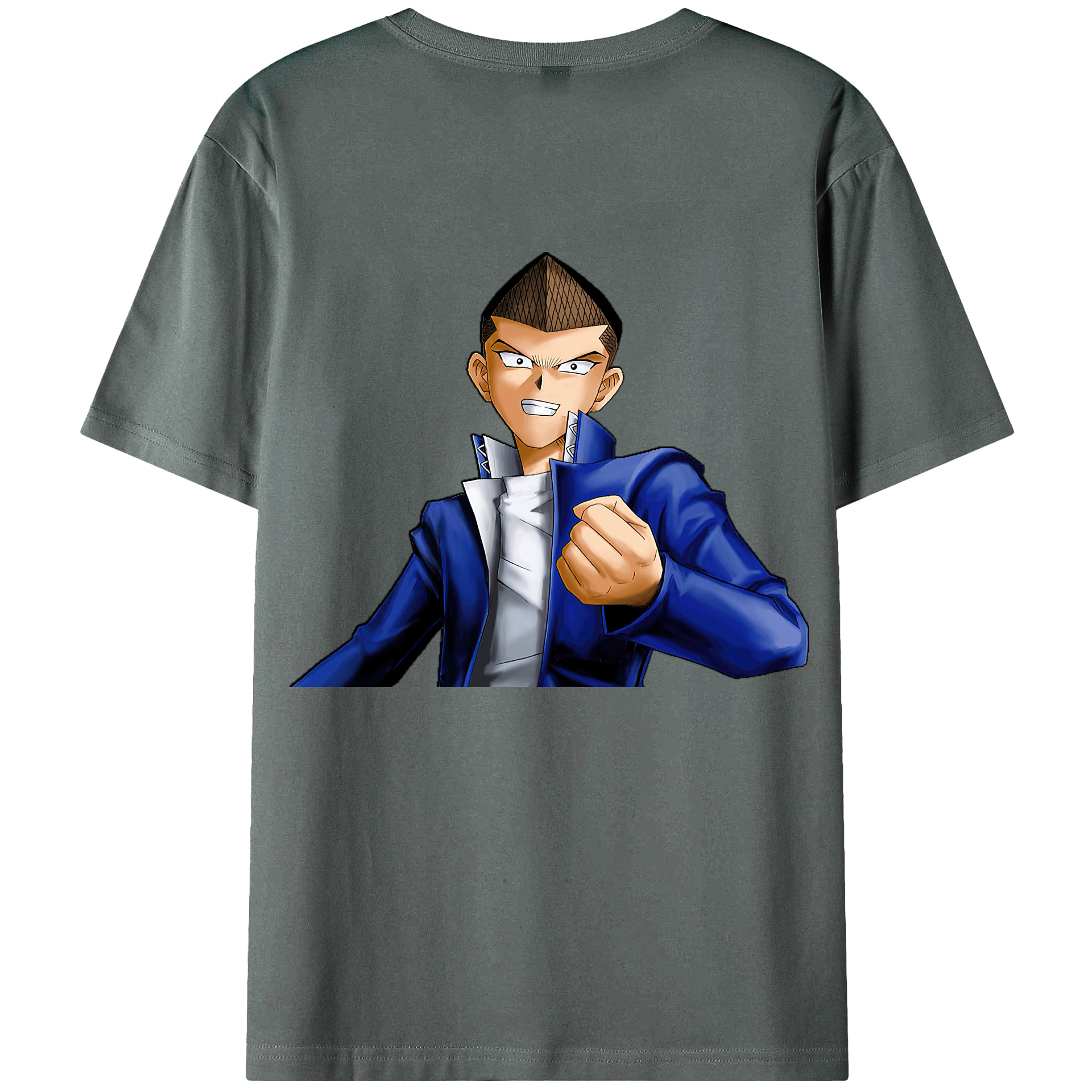 （画像用） 遊☆戯☆王 Yu-Gi-Oh! 綿100％ メンズ半袖Tシャツ（バックプリント） 通気性